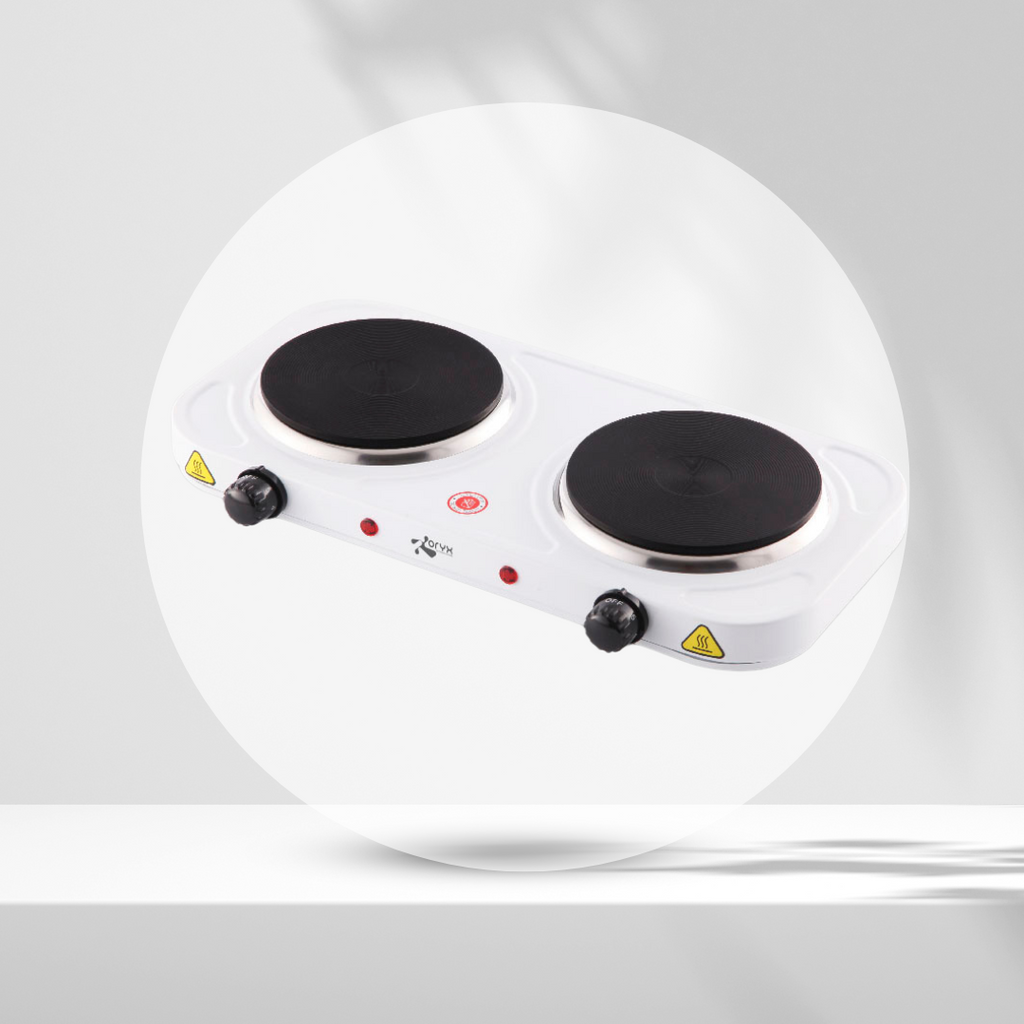 Cocina Eléctrica Portátil Doble 2000W Hornillo Eléctrico Doble Placa