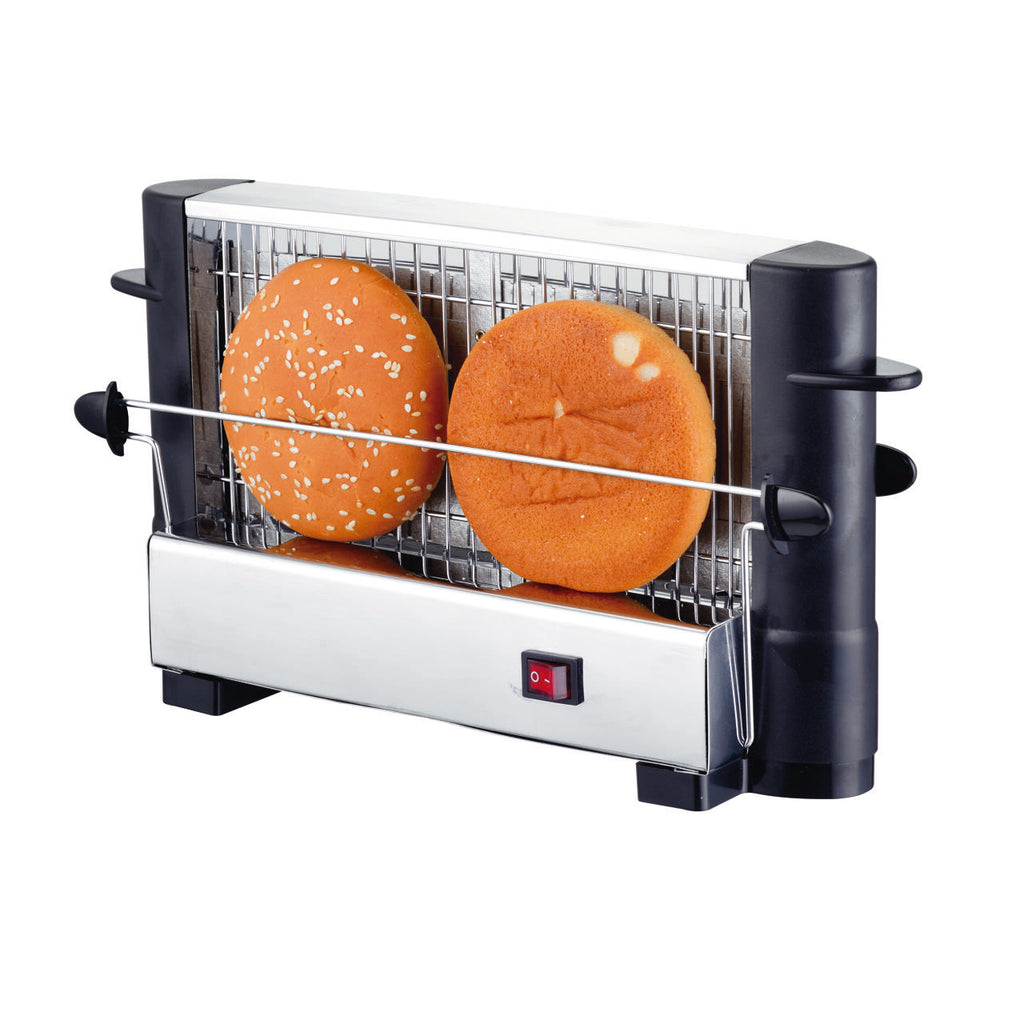 Tostadora Horizontal Doble 750W Acero Inoxidable