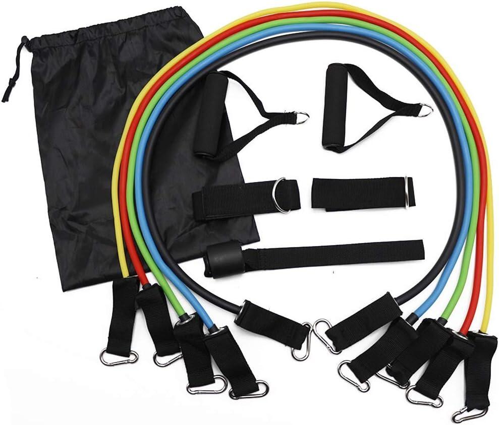 Kit Gomas Elásticas 11 en 1-Gimnasio Completo En Casa+Bolsa