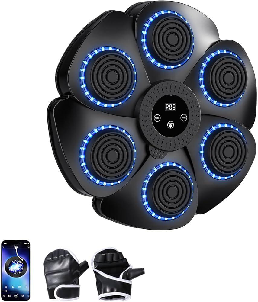 Máquina de Boxeo Musical Con Luces y Ritmo Para Quemar Calorías