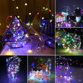 Guirnalda Luces LED 50 Multicolor Pila - 5M Navidad Exterior
