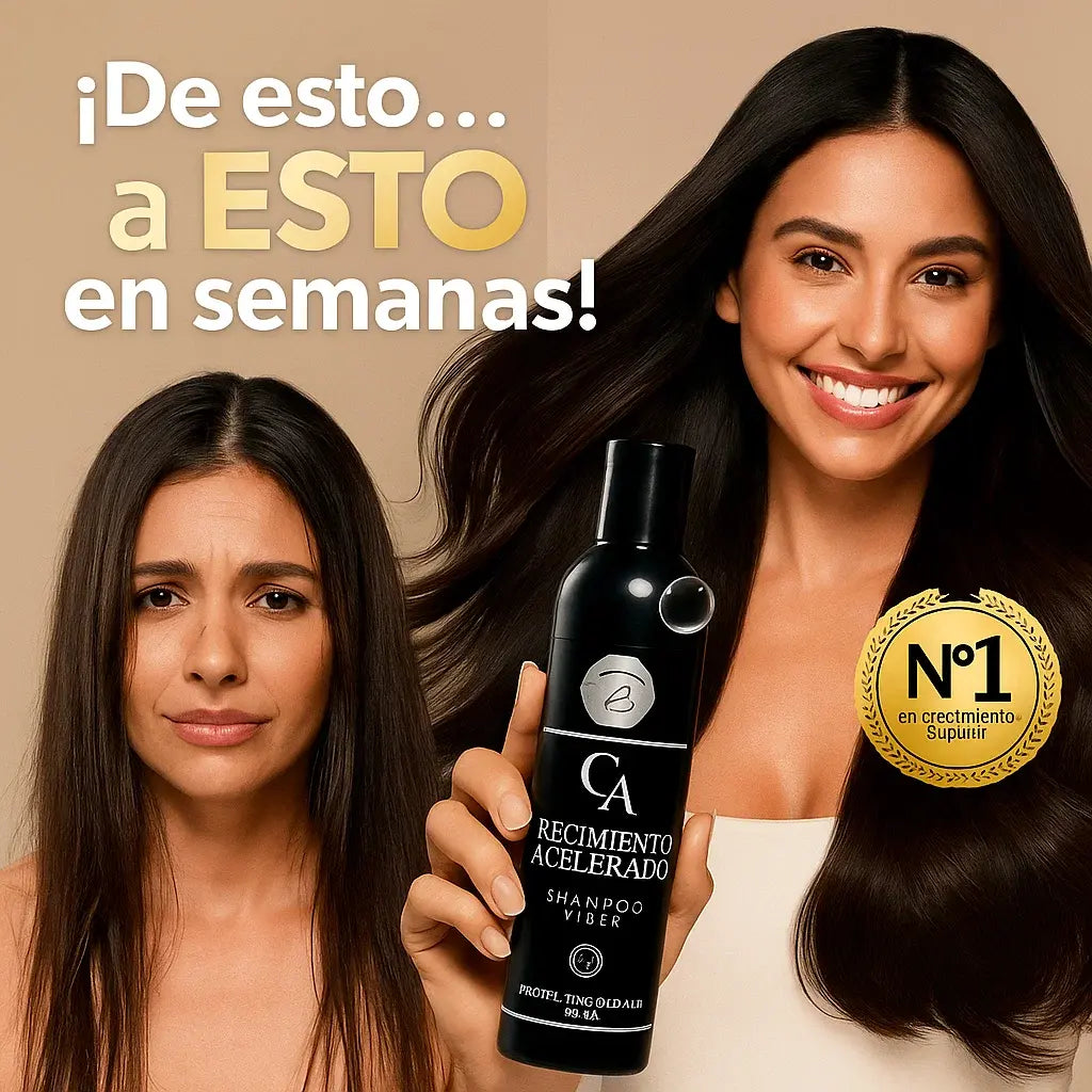 🍃 CHAMPÚ Crecimiento Acelerado – Fuerza y Volumen desde la Raíz