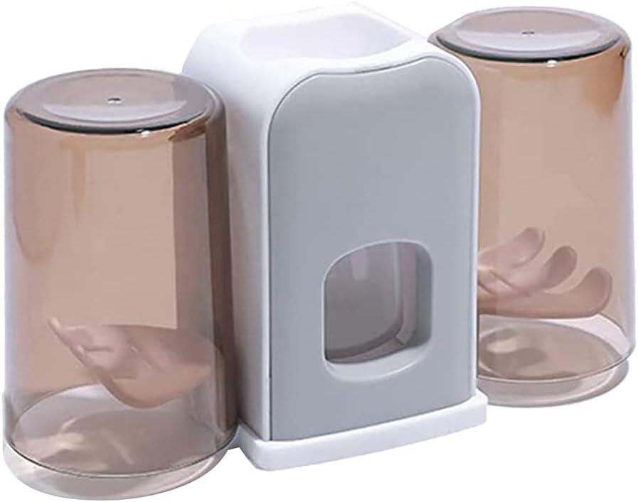 Soporte de Cepillo de Dientes con Dispensador Automático de Pasta y Vasos