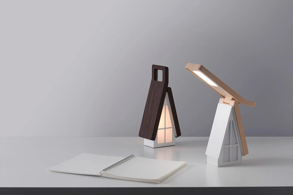 Lámpara de Mesa Plegable Casa LED - Táctil Recargable