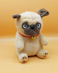 Peluche Perro Pug Adorable con Campanita - Super Suave