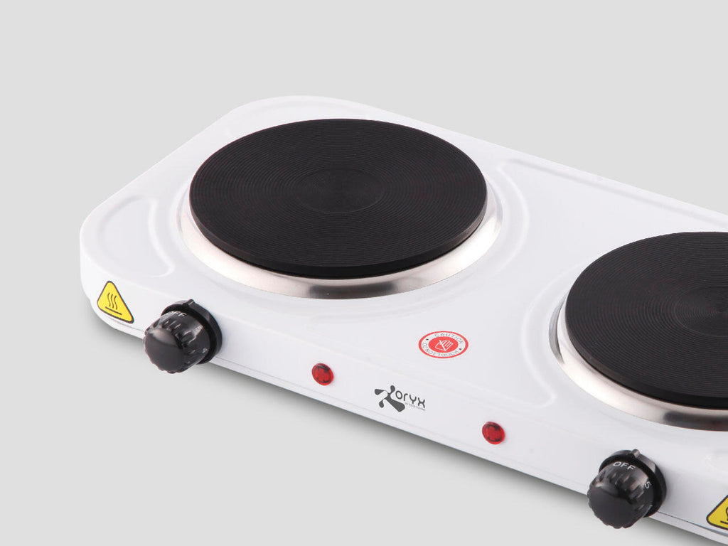 Cocina Eléctrica Portátil Doble 2000W Hornillo Eléctrico Doble Placa