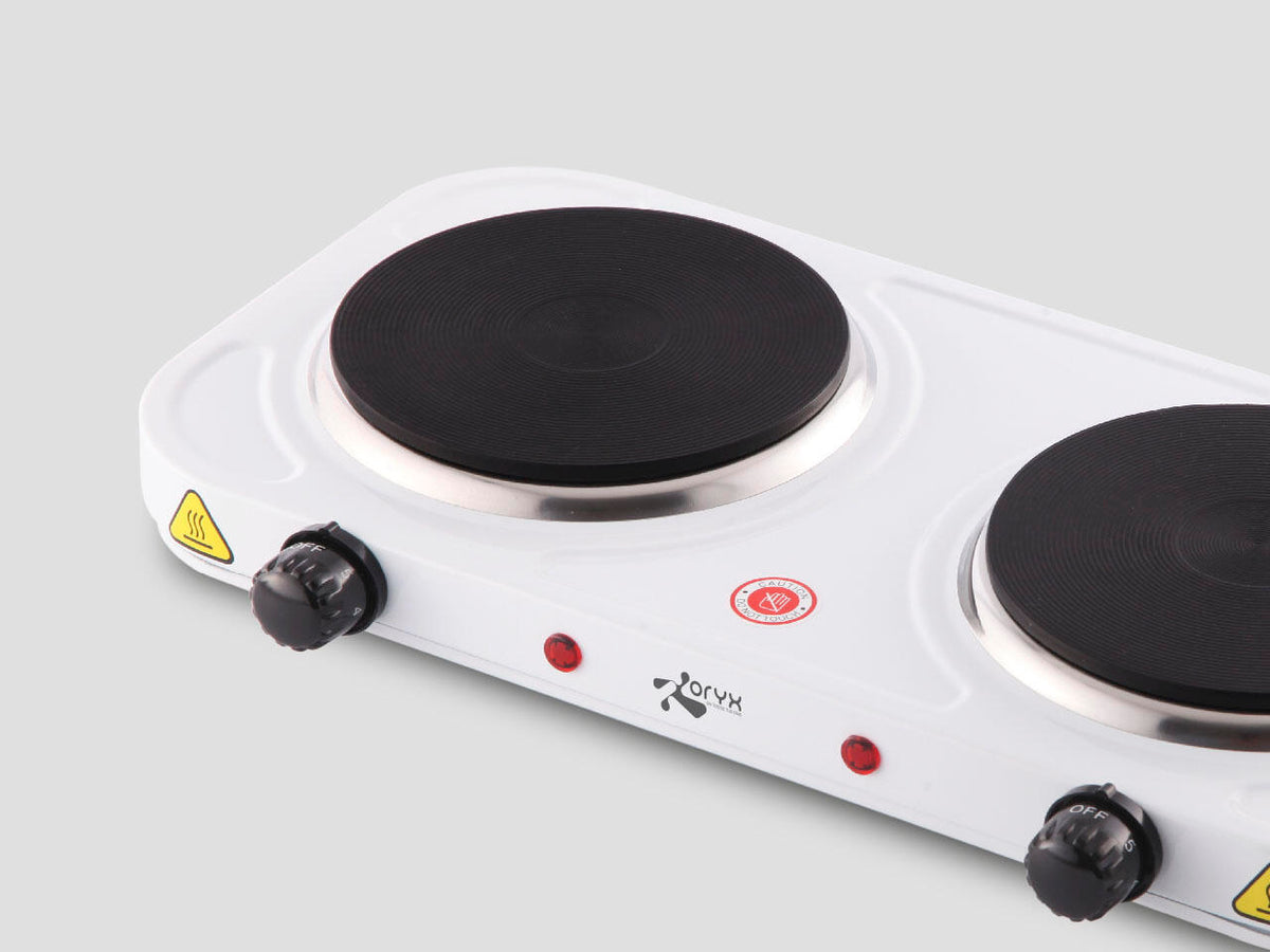 Cocina Eléctrica Portátil Doble 2000W Hornillo Eléctrico Doble Placa