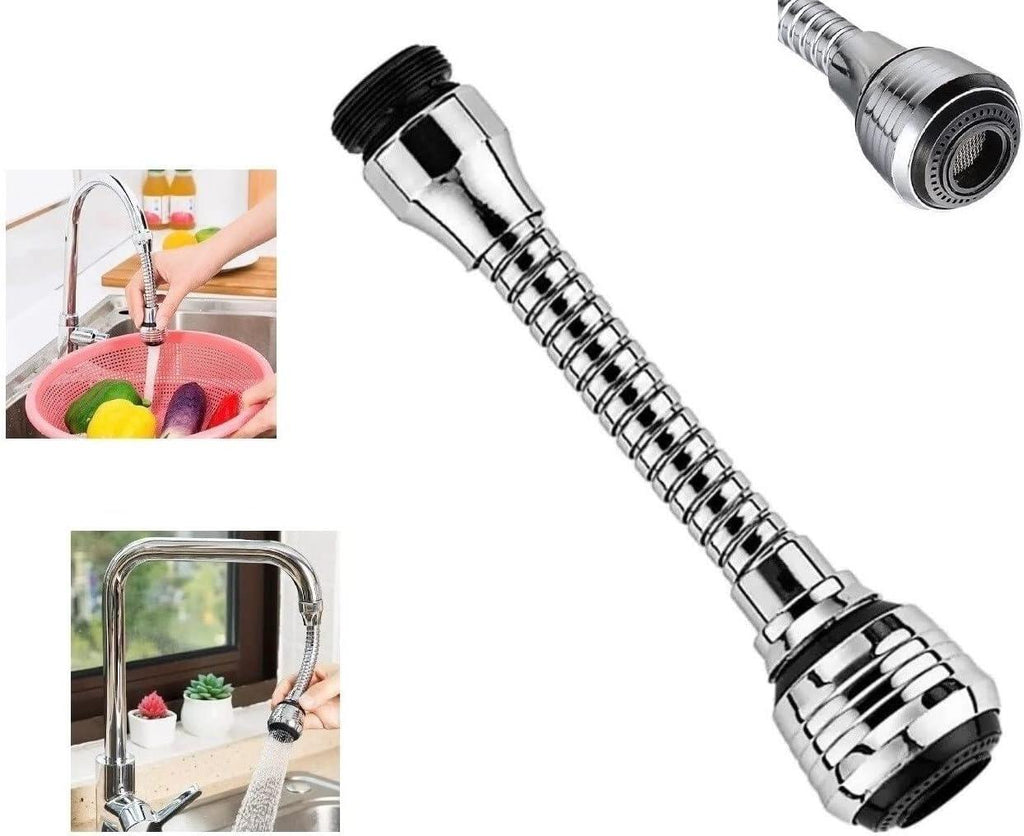 Aireador Flexible para Grifo Extensible Anti-Salpicaduras 360º