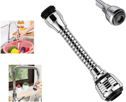 Aireador Flexible para Grifo Extensible Anti-Salpicaduras 360º