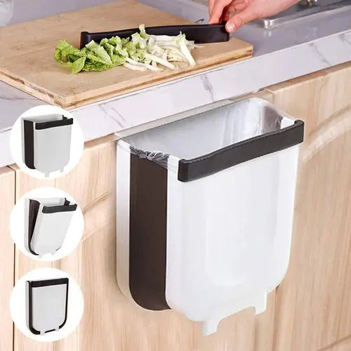 Cubo Basura Plegable Cocina 9L- Ahorra Espacio