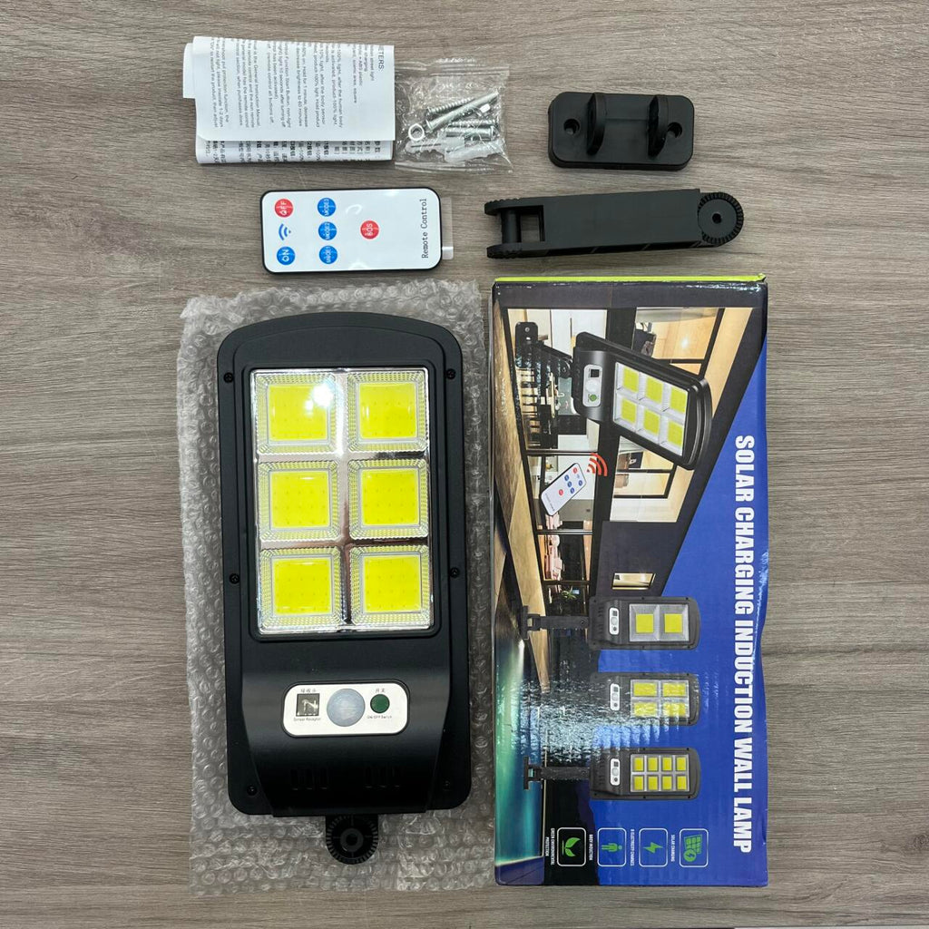 Foco Solar Exterior con Mando - Sensor de Movimiento