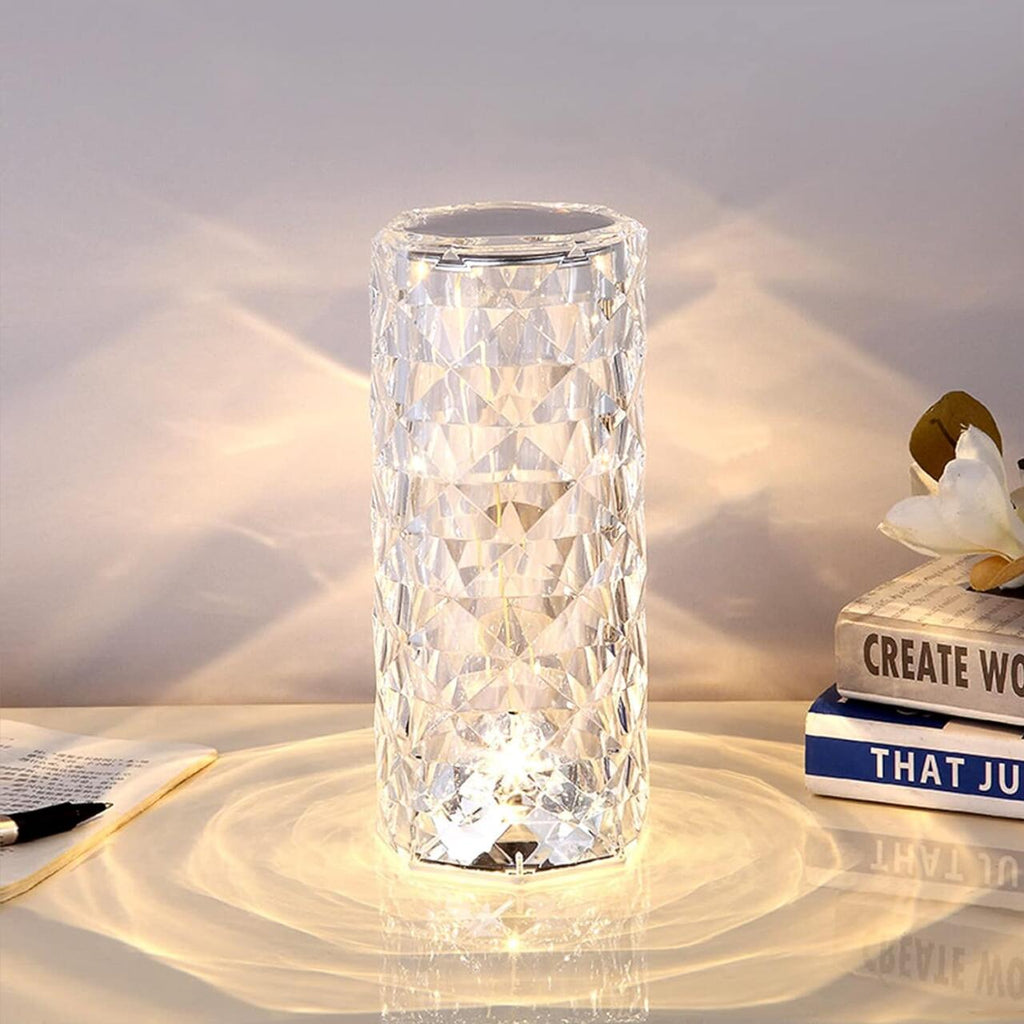Lámpara Cristal LED Táctil RGB - Mesa 16 Colores con Mando