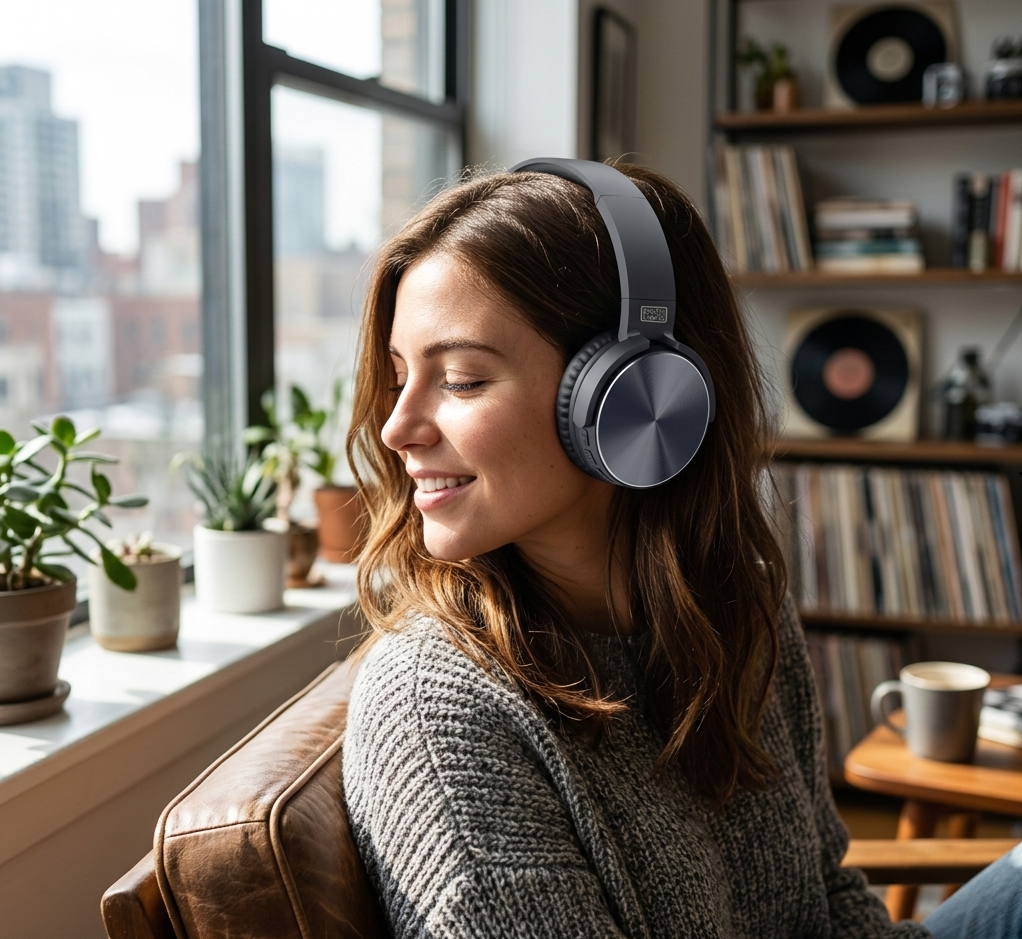 Auriculares Bluetooth - Diadema Plegable