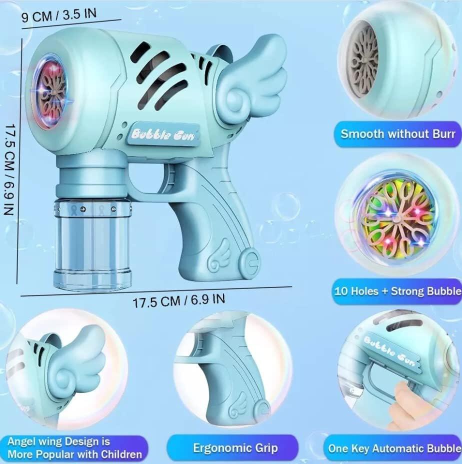 Pistola De Burbujas Ángel - 2000 Burbujas por Minuto Con Luz