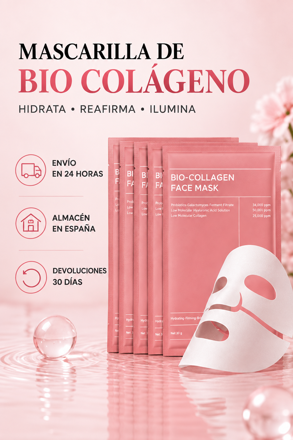 Mascarilla de Bio Colageno