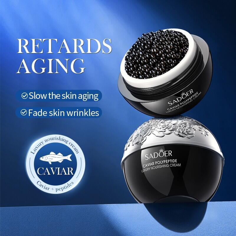 Crema Antiarrugas Reafirmante con Caviar y Polipéptido SADOER – 30g