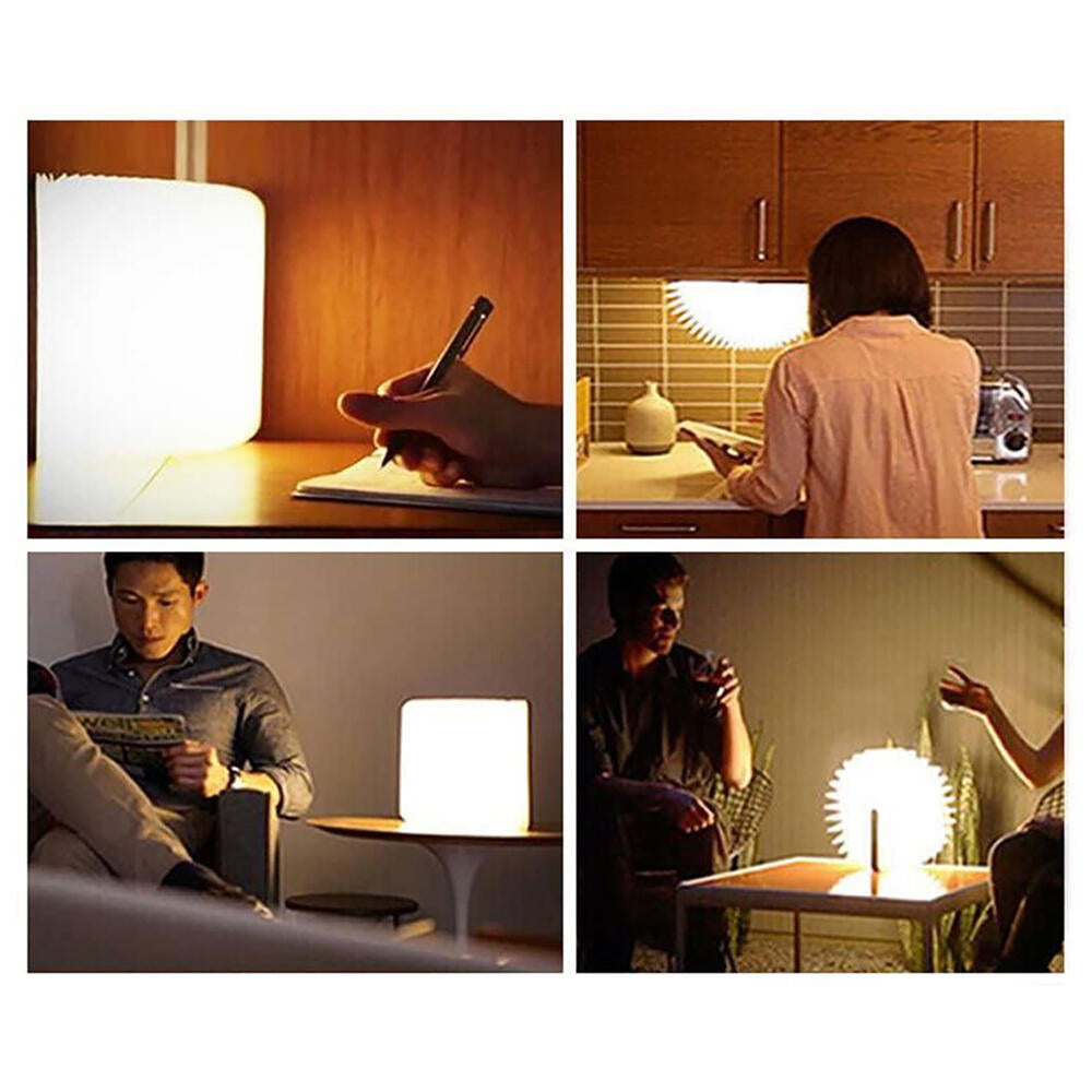 Lámpara Libro Plegable Madera LED